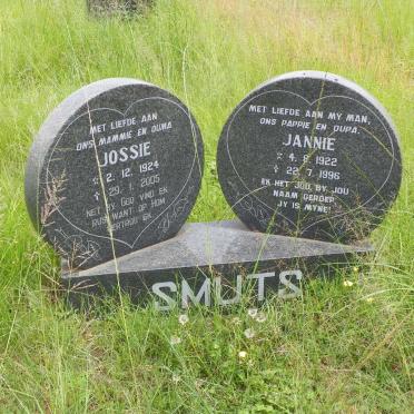 SMUTS Jannie 1922-1996 &amp; Jossie 1924-2005