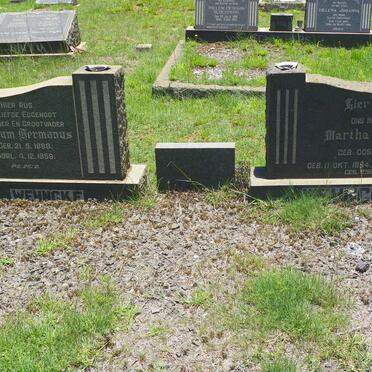 WEHNCKE Abraham Hermanus 1888-1959 &amp; Martha Aletta OOSTHUIZEN 1894-1982