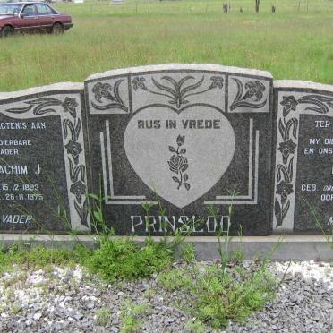 PRINSLOO Joachim J. 1893-1975 &amp; Maria M. OBERHOLZER 1897-1970