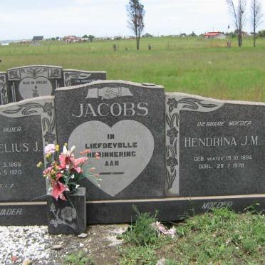 JACOBS Cornelius J. 1888-1970 &amp; Hendrina J.M. VENTER 1894-1978