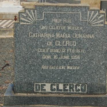 CLERCQ Catharina Maria Johanna, de 1871-1956