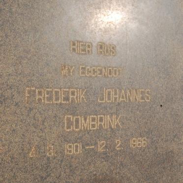 COMBRINK Frederik Johannes 1901-1966