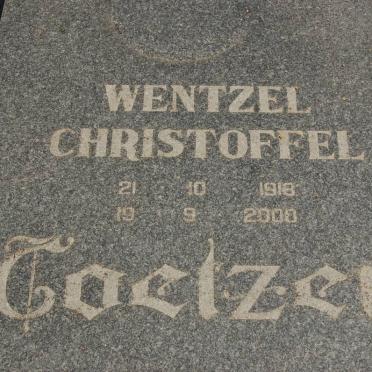 COETZER Wentzel Christoffel 1918-2000