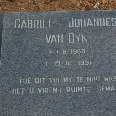 DYK Gabriel Johannes, van 1968-1991