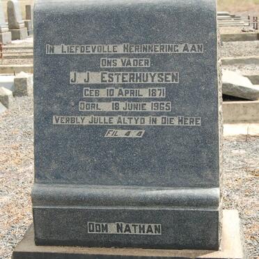 ESTERHUYSEN J.J. 1871-1965