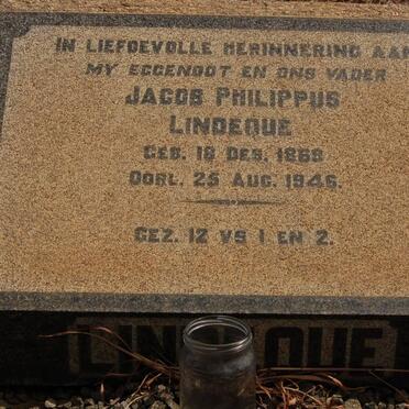 LINDEQUE Jacob Philippus 1869-1946