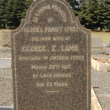 LAMB Isobel Fanny -1917