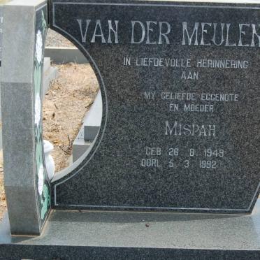 MEULEN Mispah, van der 1948-1992