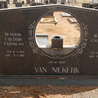 NIEKERK Hendrik Fredrik Prinsloo, van 1909-1985 &amp; Martha Catharina 1918-1984