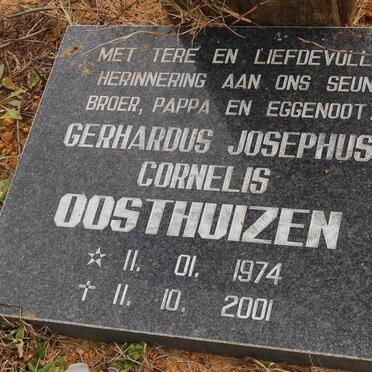 OOSTHUIZEN Gerhardus Josephus Cornelis 1974-2001