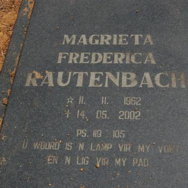 RAUTENBACH Magrieta Frederica 1962-2002