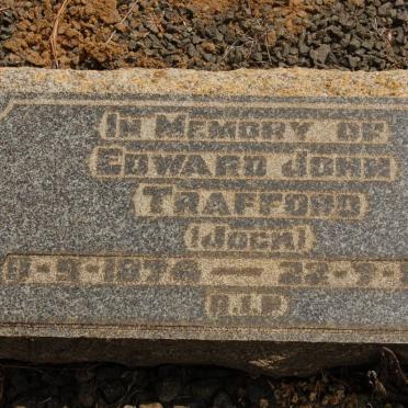 TRAFFORD Edward John 1876-19?8