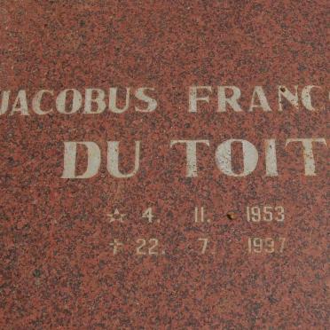 TOIT Jacobus Francois, du 1953-1997