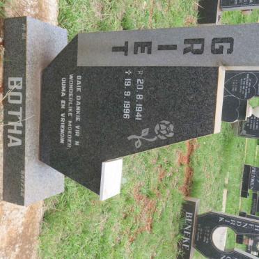 BOTHA Griet 1941-1996