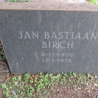 BIRCH Jan Bastiaan 1906-1976