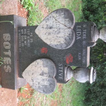 BOTES Stephanus 1947-  &amp; Alida J.E. 1951-1994