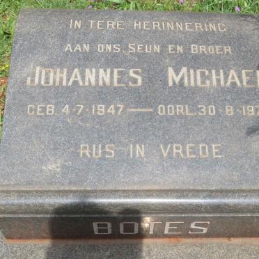 BOTES Johannes Michael 1947-1970