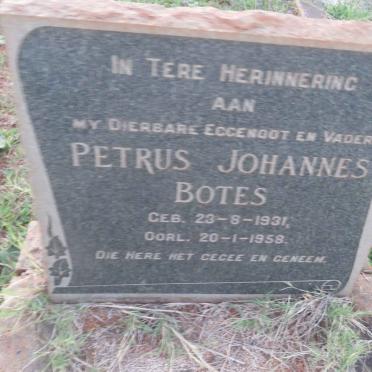 BOTES Petrus Johannes 1931-1958
