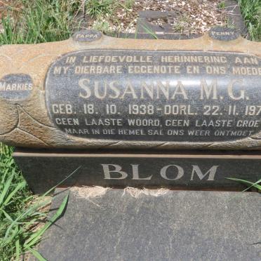 BLOM Susanna M.G. 1938-1975