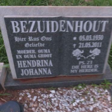 BEZUIDENHOUT Hendrina Johanna 1930-2011