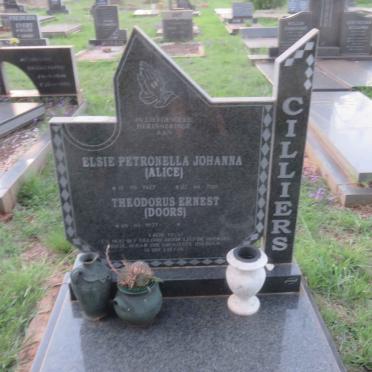CILLIERS Theodorus Ernest 1927- &amp; Elsie Petronella Johanna 1927-????