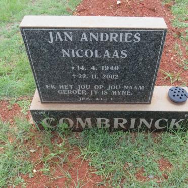 COMBRINCK Jan Andries Nicolaas 1940-2002