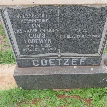 COETZEE Louis Lodewyk 1921-1988