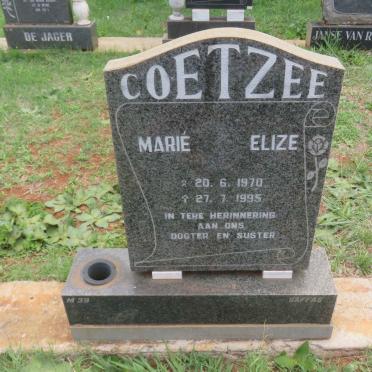 COETZEE Marie Elize 1970-1995