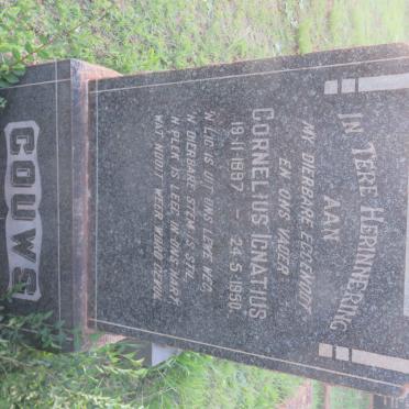 GOUWS Cornelius Ignatius 1897-1950