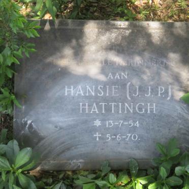 HATTINGH J.J.P. 1954-1970