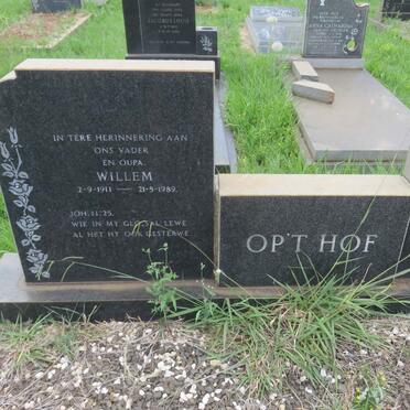 HOF Willem, OP'T 1911-1989 &amp; Johanna Maghelena 1914-1979