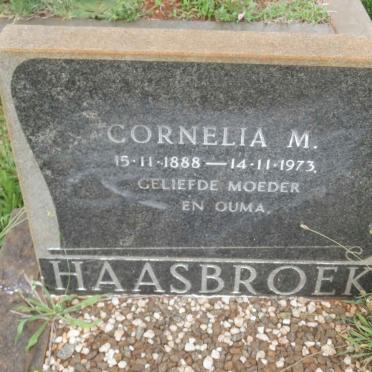 HAASBROEK Cornelia M. 1888-1973