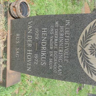 HOVEN Hendrikus, van der 1929-1972