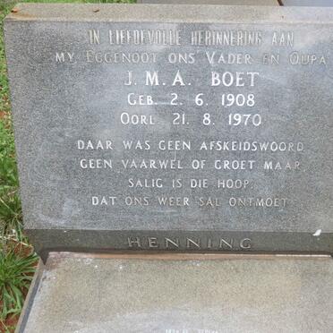 HENNING J.M.A. 1908-1970