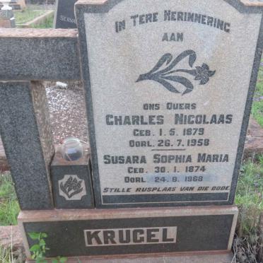 KRUGEL Charles Nicolaas 1879-1958 &amp; Susara Sophia Maria 1874-1968