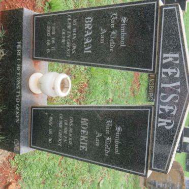 KEYSER Braam 1931-2002 &amp; Koekie 1938-
