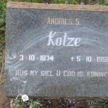 KOTZE Andries S. 1874-1956