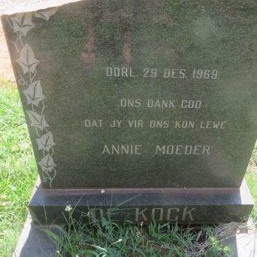 KOCK Annie, de -1969