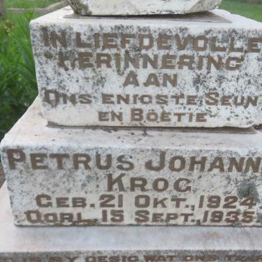 KROG Petrus Johannes 1924-1935