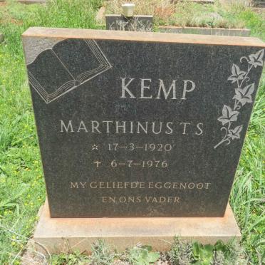 KEMP Marthinus T.S. 1920-1976
