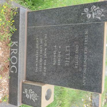 KROG Lettie 1898-1978