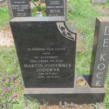 KOCK Martin Johannes Lodewyk, de 1907-1973