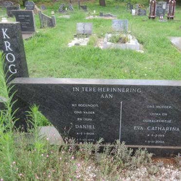 KROG Daniel 1908-1979 &amp; Eva Catharina 1915-2003