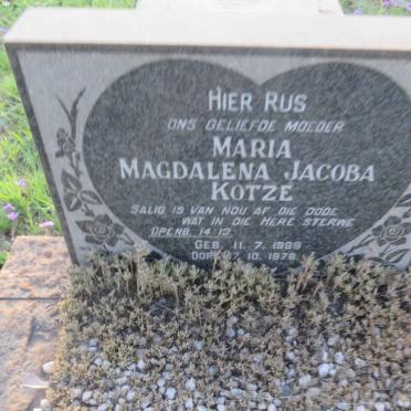 KOTZE Maria Magdalena Jacoba 1898-1978