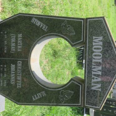 MOOLMAN Christoffel Johannes 1926-1999 &amp; Martha TOLMAY 1938-
