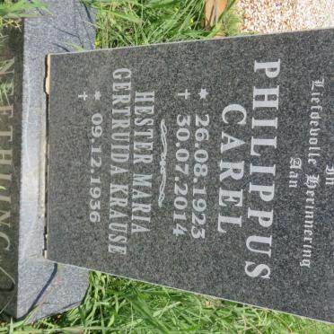 NEETHLING Philippus Carel 1923-2014 &amp; Hester Maria Gertruida KRAUSE 1936-
