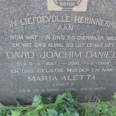 KLERK David Joachim Daniel, de 1897-1954 & Maria Aletta SMIT 1898-1970