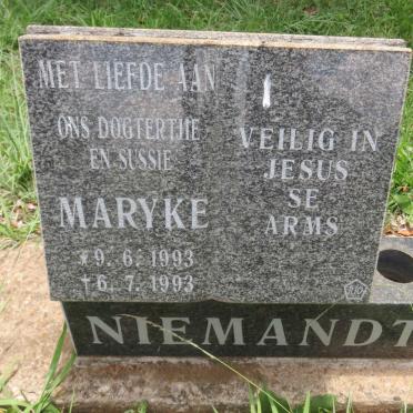 NIEMANDT Maryke 1993-1993