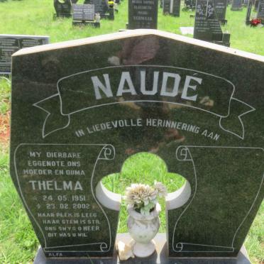NAUDÉ Thelma 1951-2002