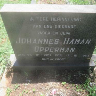 OPPERMAN Johannes Haman 1927-1964